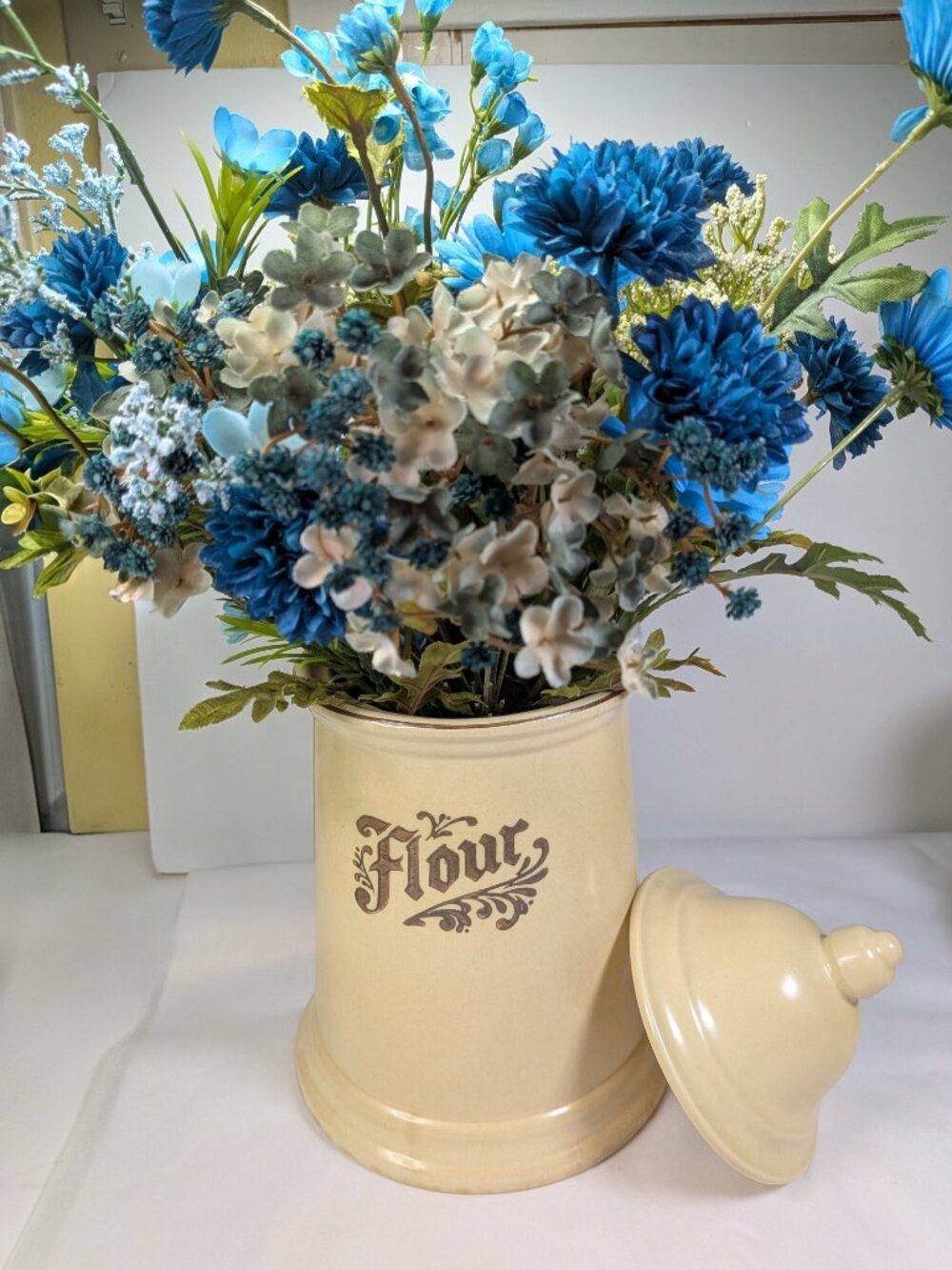 Pfaltzgraff Village Stoneware Crock | Canister | Rustic Utensil Holder, Vase